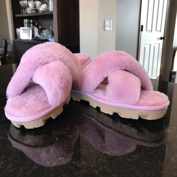 UGG Fuzzette Slippers, California Aster, Pink - Picture 12 of 15